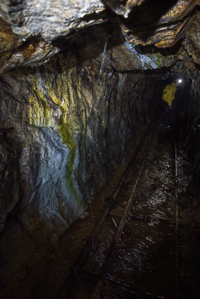 Stollen im Bergwerk
