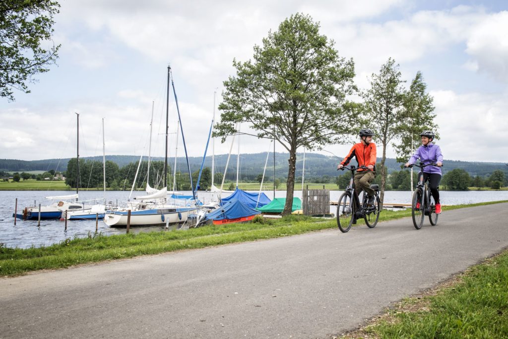 Radfahren am Weißenstädter See